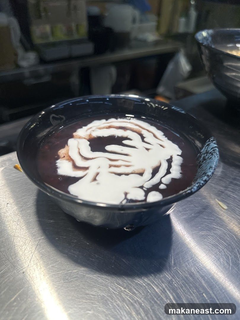 Red Bean Soup with Coconut Milk