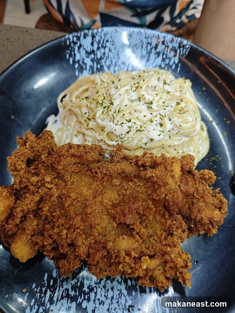 Fried Chicken and Pasta