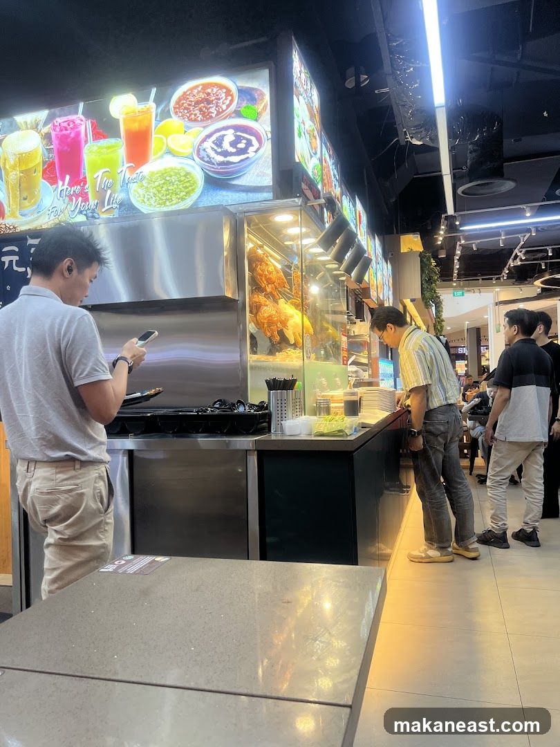Food Stall with Roasted Chickens