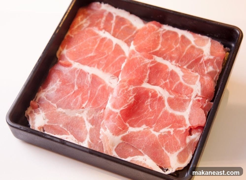 Thinly Sliced Pork Belly