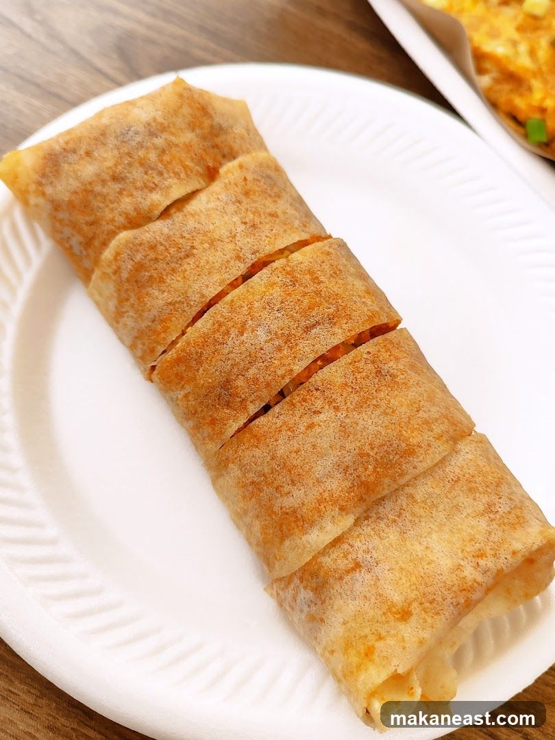 Spring Roll on Plate