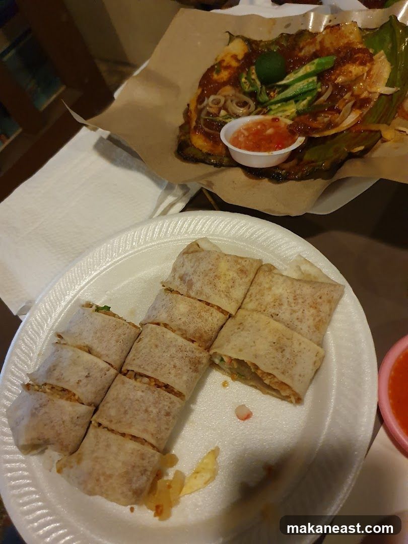 Spring Rolls and Grilled Dish