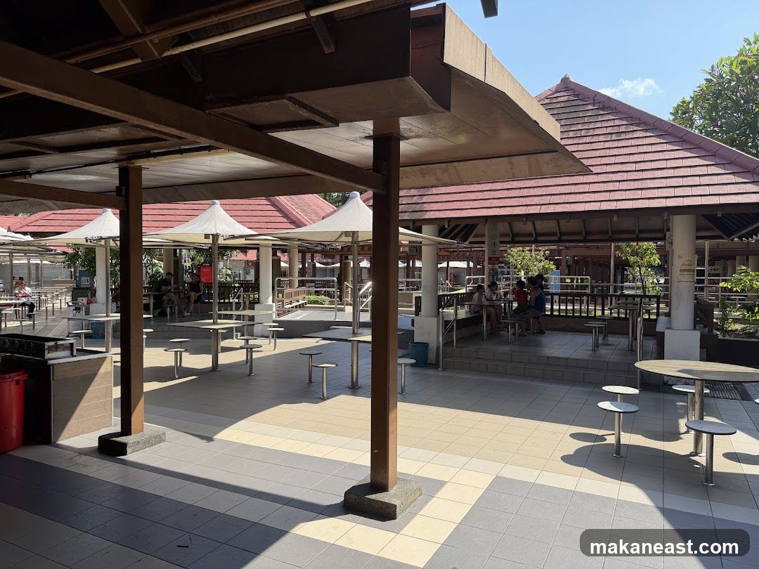Outdoor Food Court Seating Area