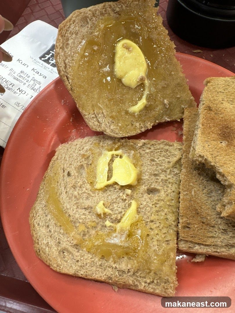 Toast with Kaya and Butter