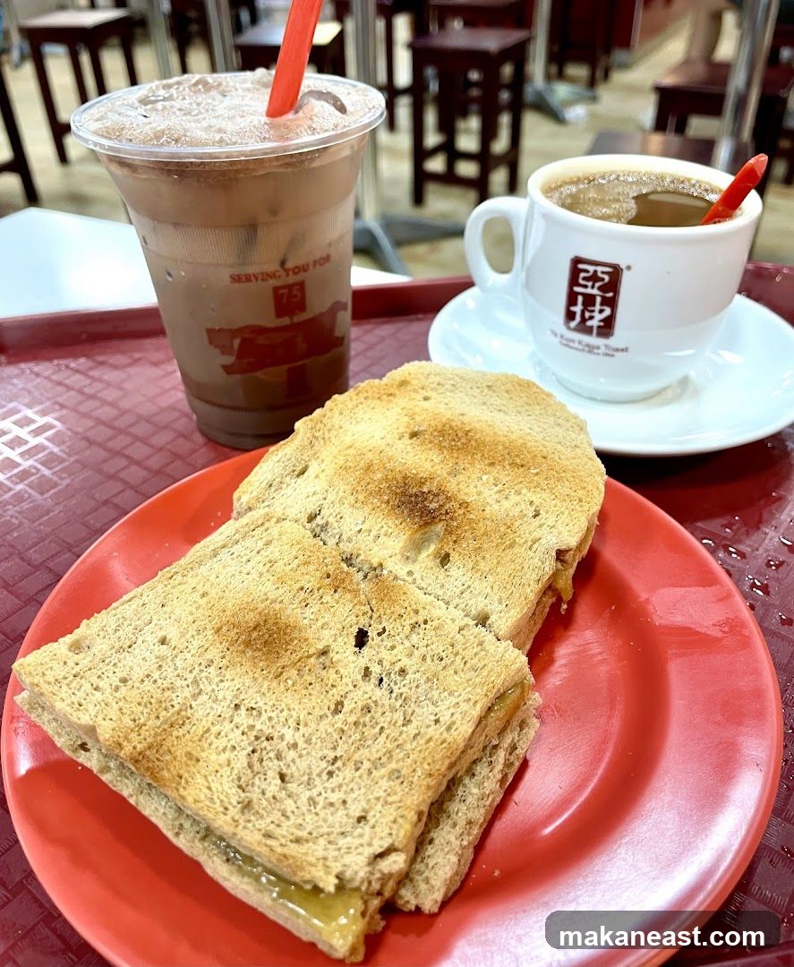 Toast and drinks