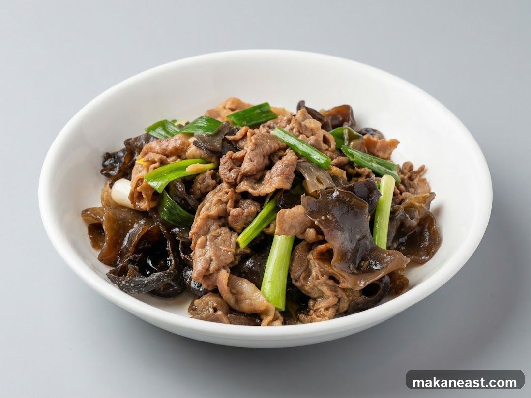 Stir-fried Beef with Wood Ear Mushrooms