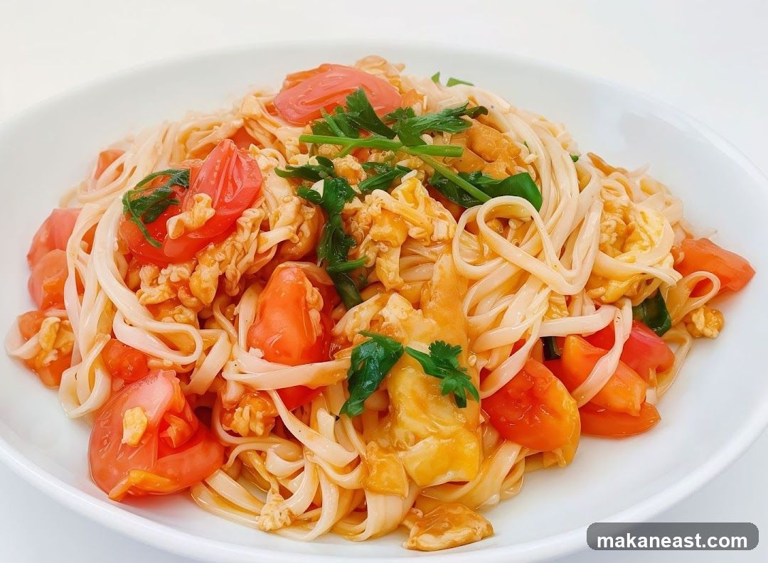 Noodles with Tomatoes and Egg