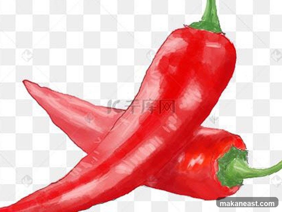 Two Red Chili Peppers