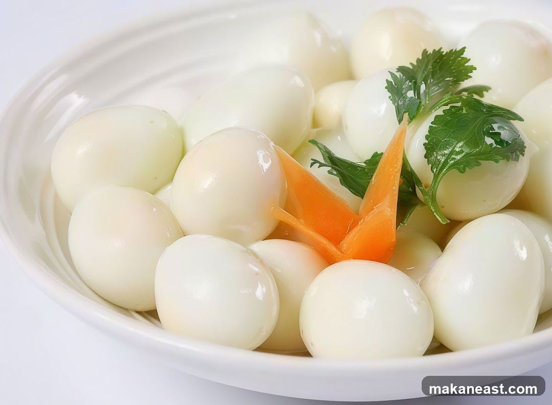 Boiled Quail Eggs