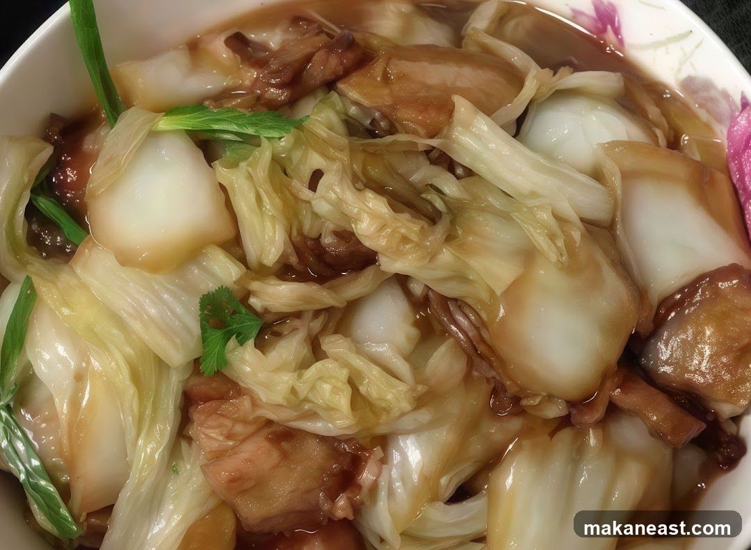 Braised Napa Cabbage with Pork Belly