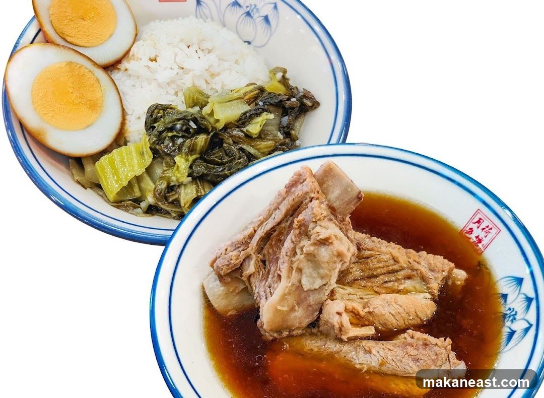 Pork Rib Soup with Rice and Eggs