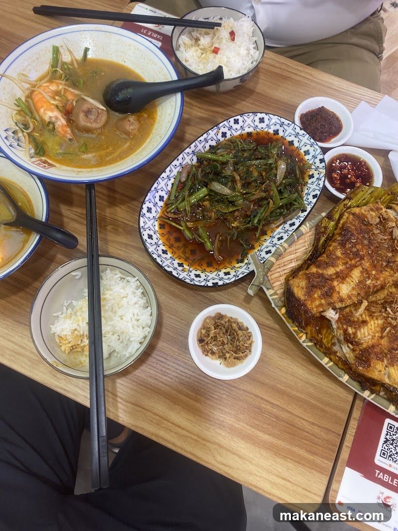 Table with Asian Food