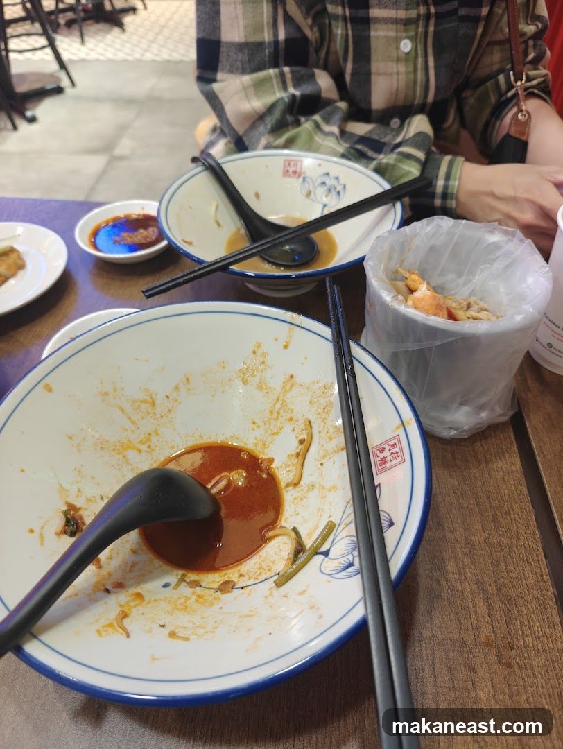 Leftover Food in Bowls