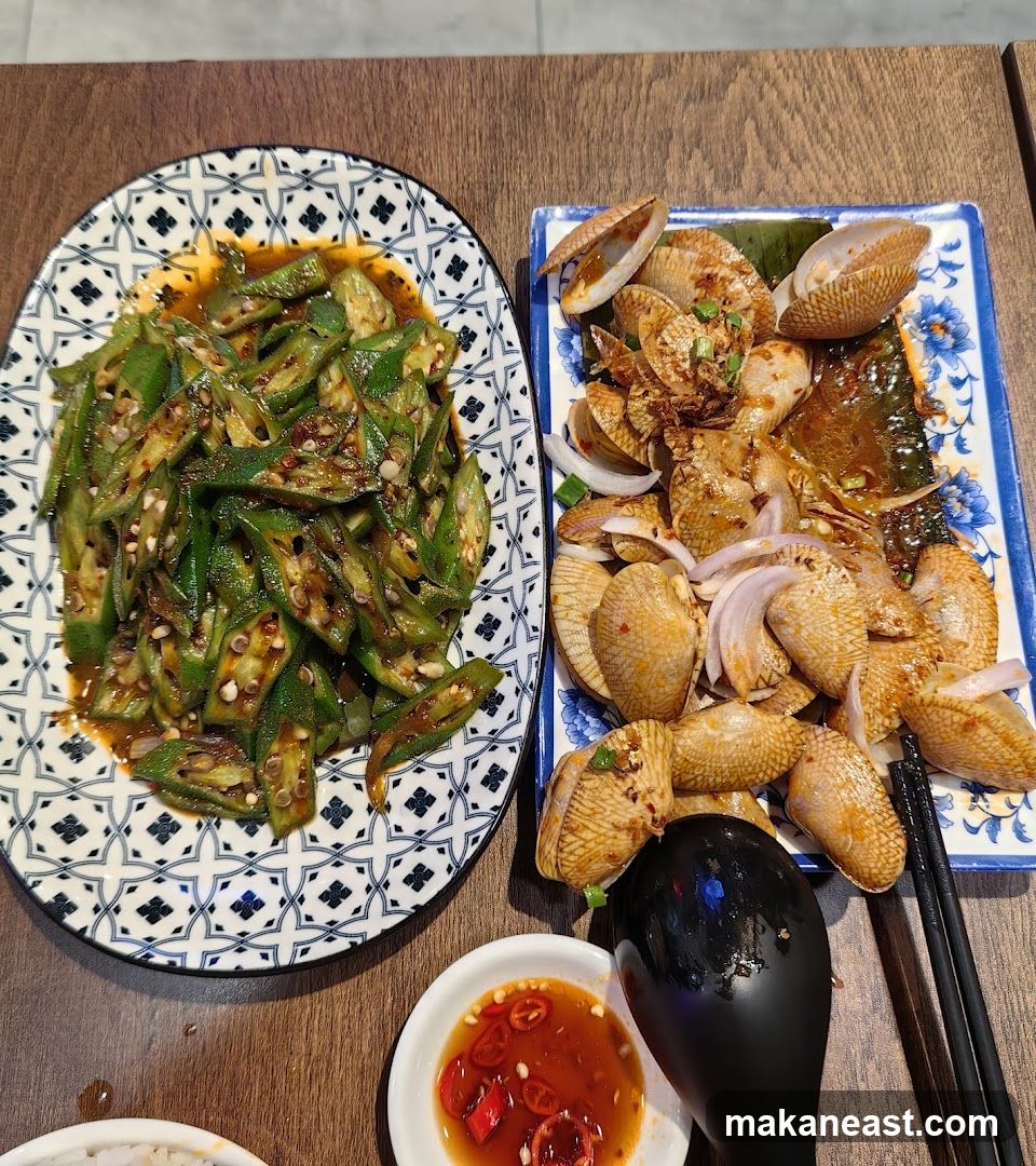 Spicy Okra and Clams