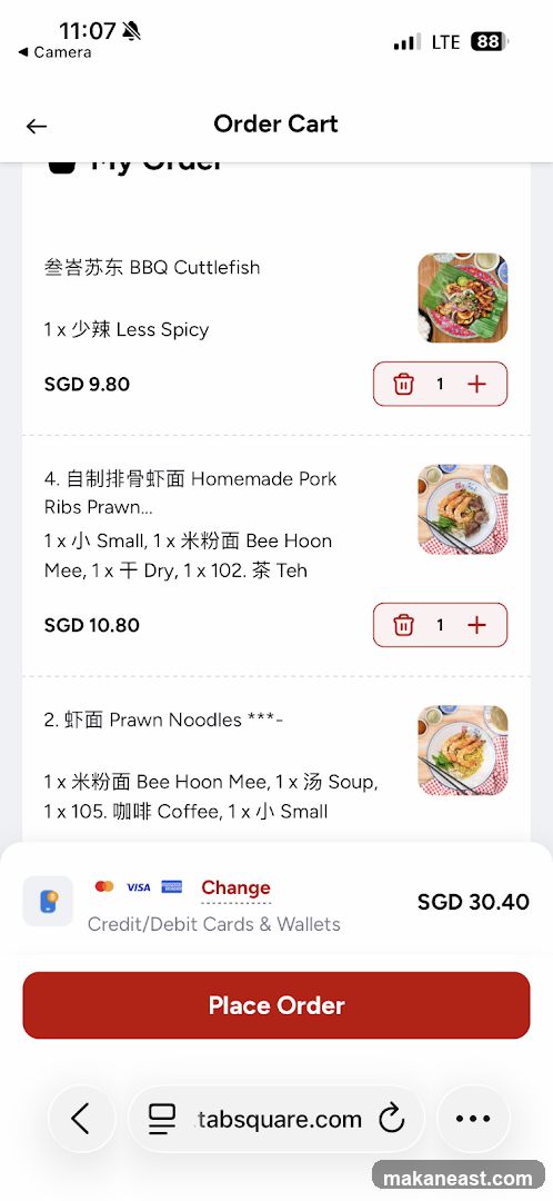 Order Cart