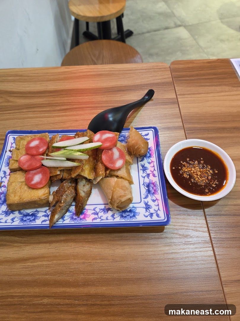 Appetizer Platter with Dipping Sauce