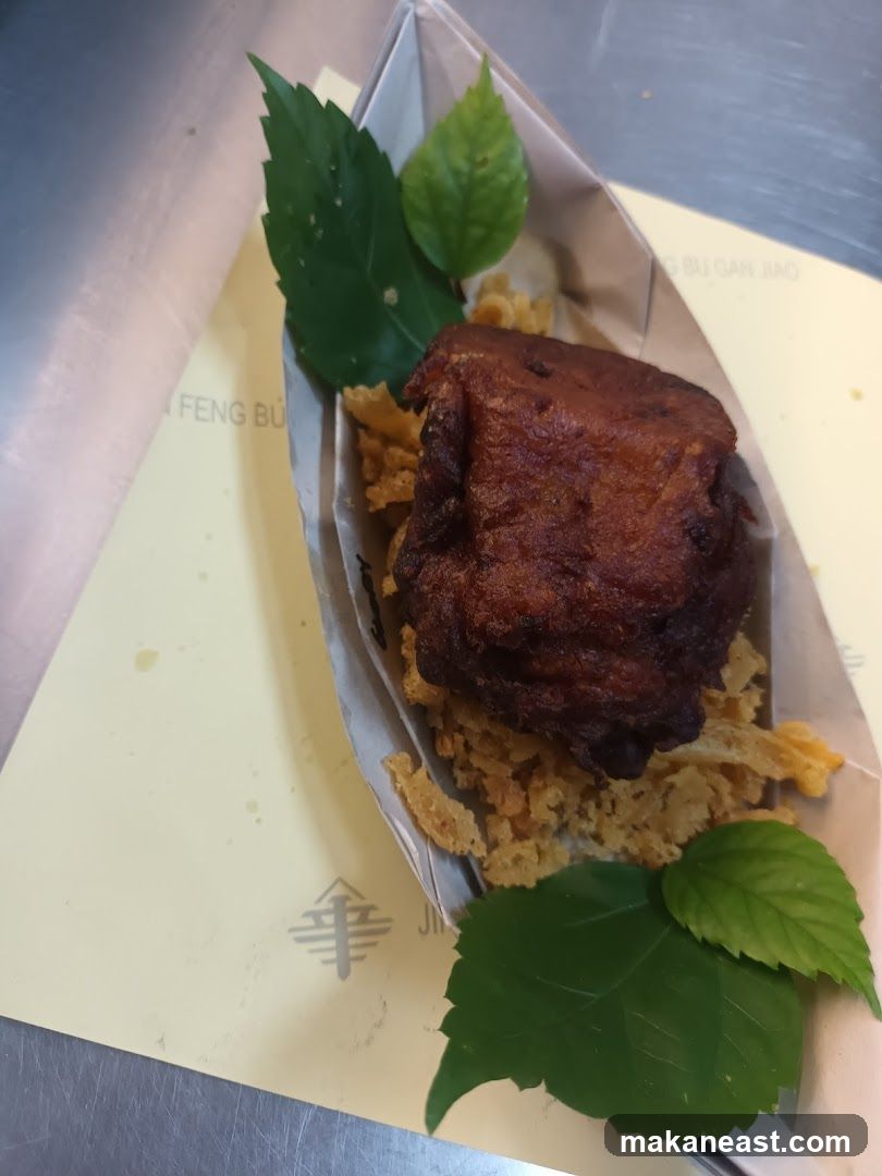 Fried Food Item with Garnish
