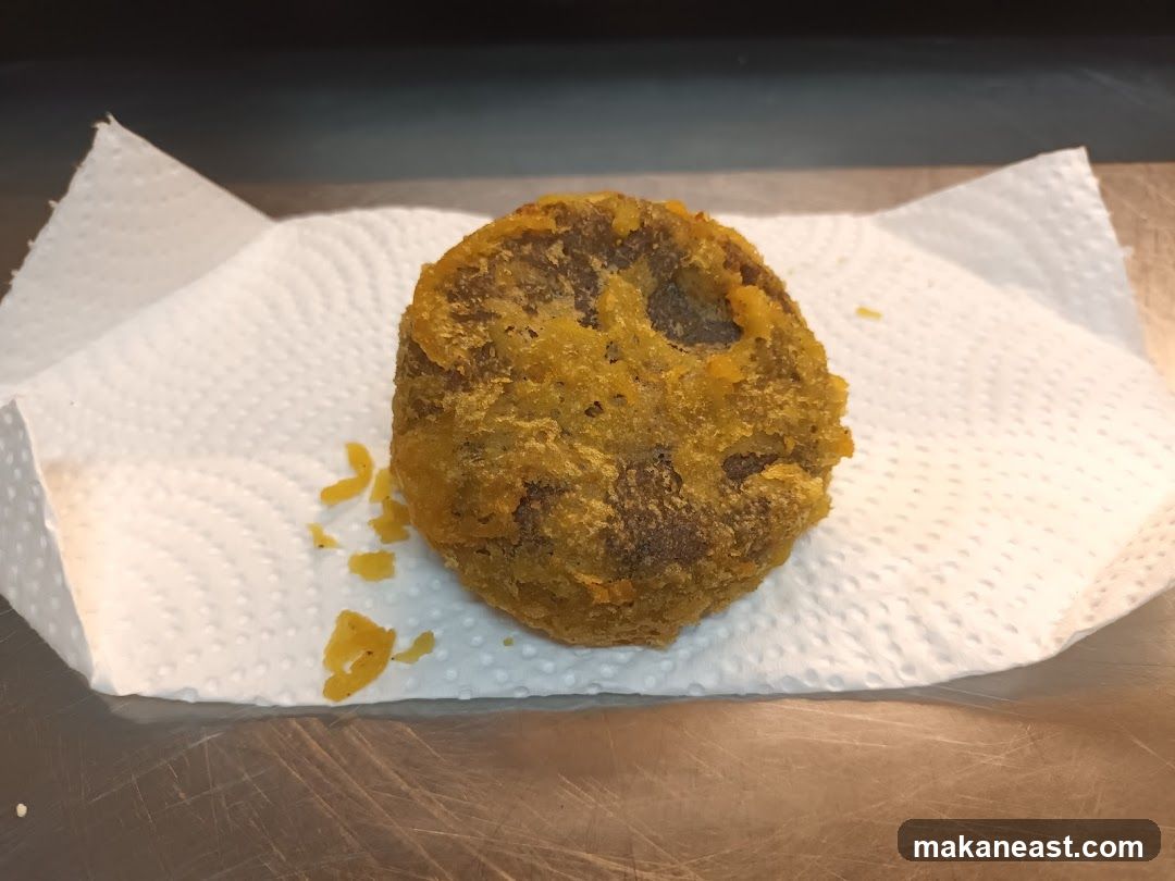 Fried Patty on Napkin