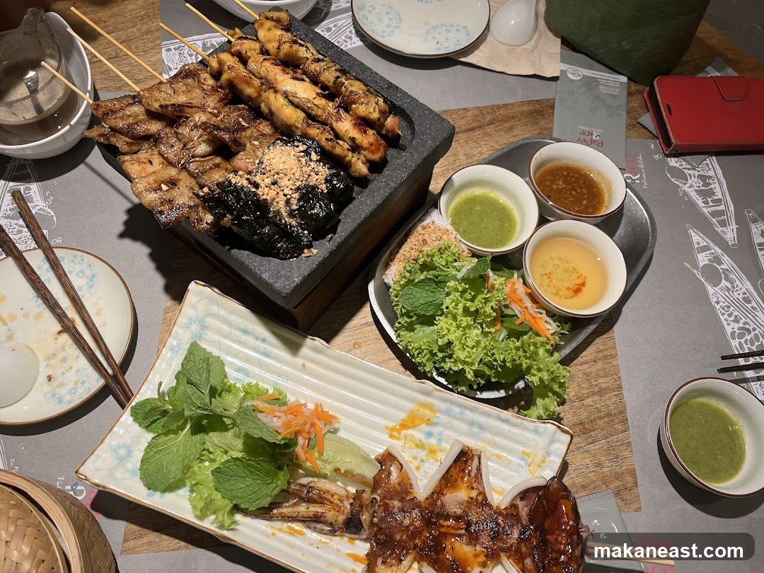 Grilled Skewers and Squid