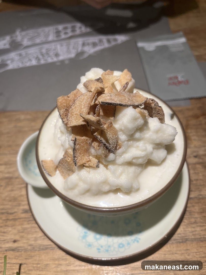 Dessert with Coconut Flakes
