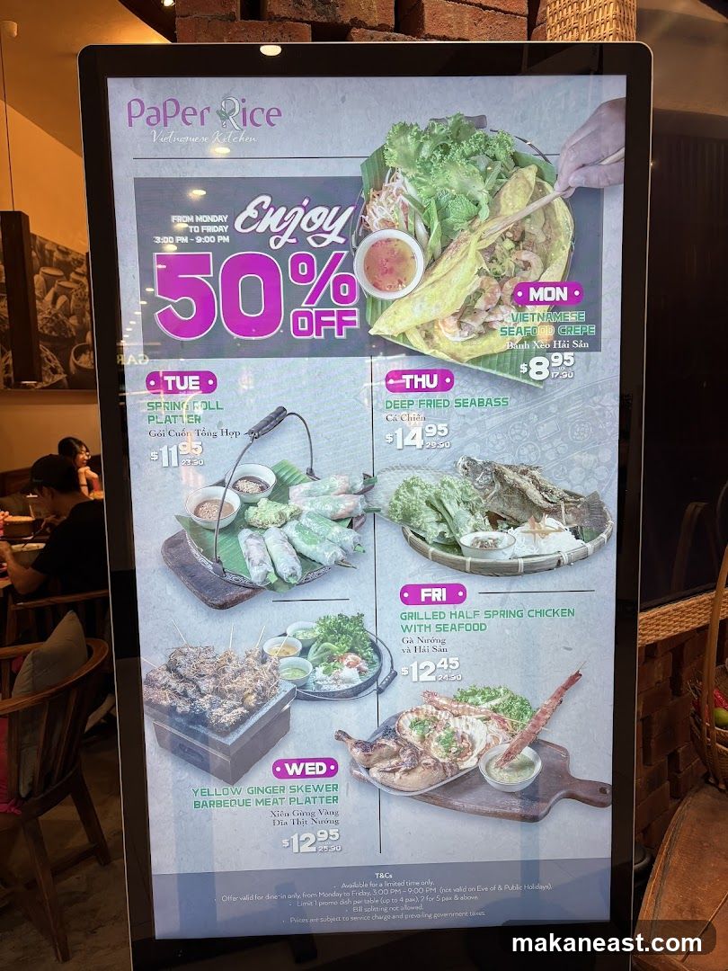 Paper Rice Vietnamese Kitchen Daily Specials