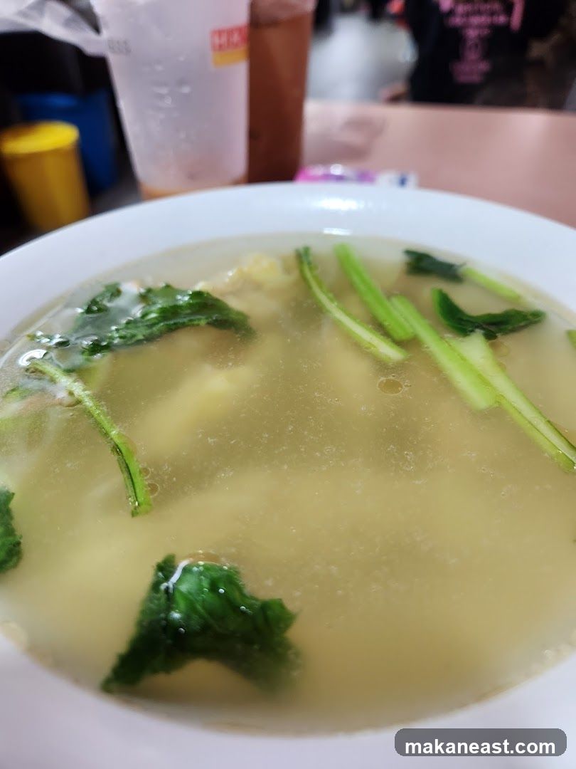 Soup with Greens and Noodles