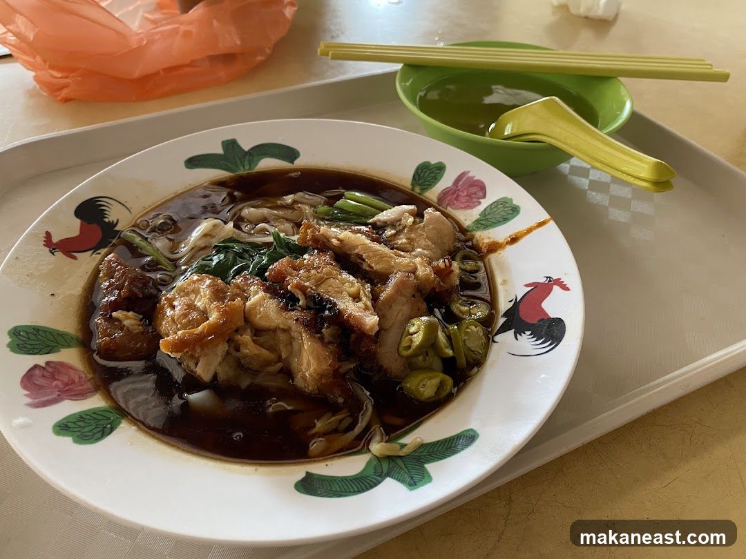 Noodles with Meat and Greens