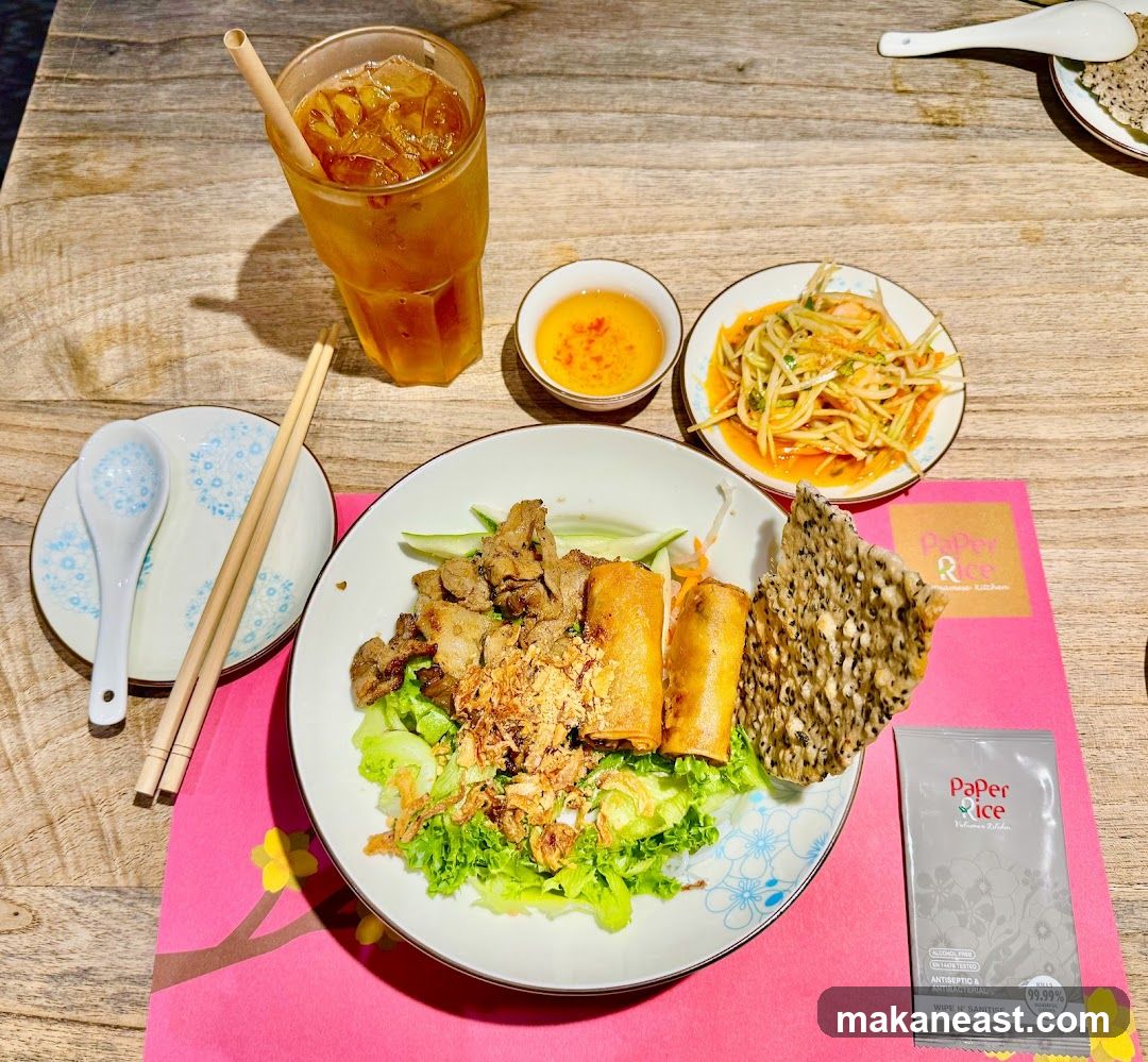 Vietnamese Dish with Drink