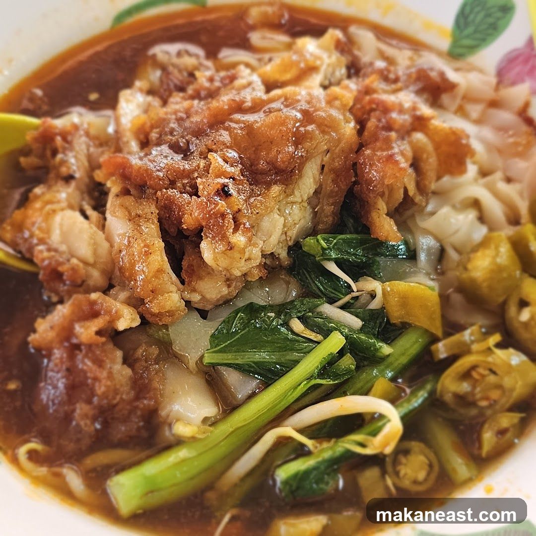 Noodle Soup with Fried Chicken