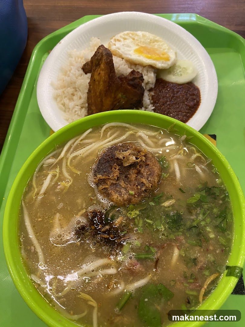 Nasi Lemak and Soup