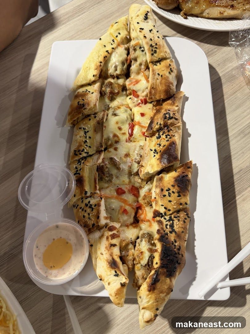 Pide with Meat and Cheese