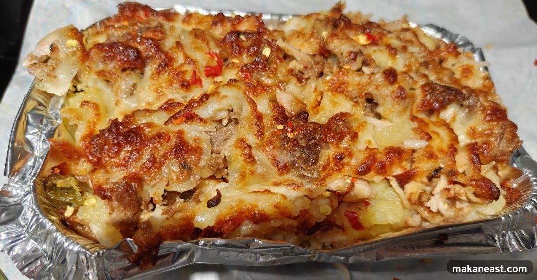 Baked Dish with Cheese and Meat