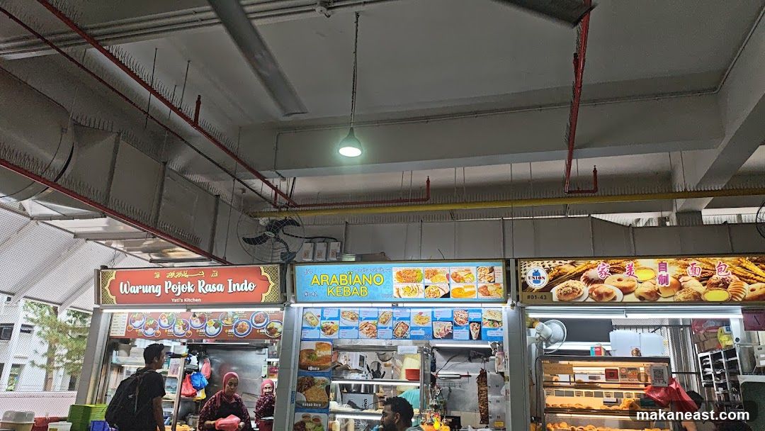 Food stalls in a hawker center