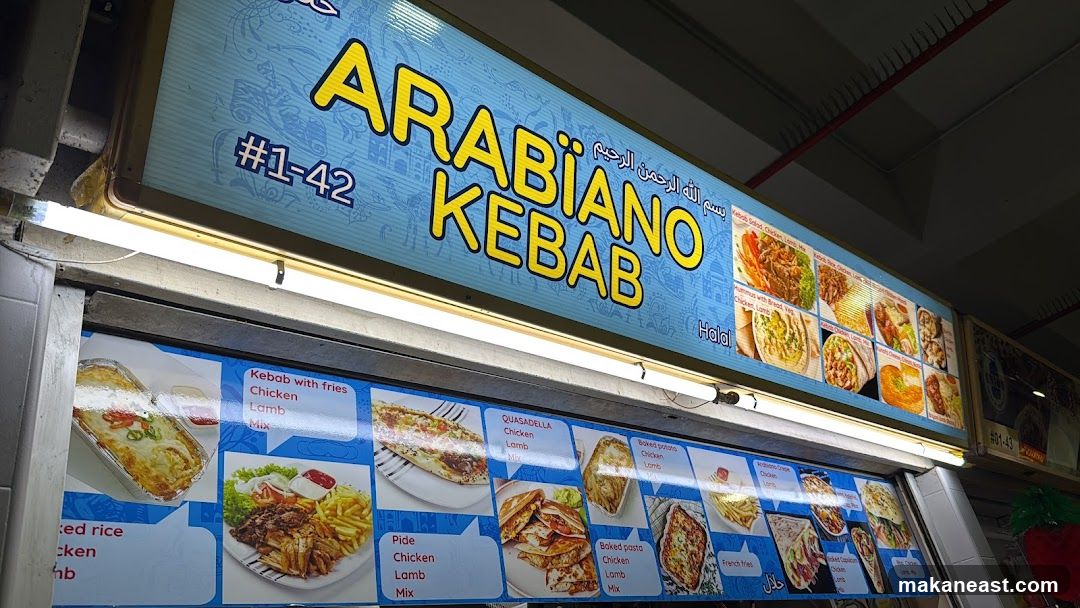Arabiano Kebab Menu