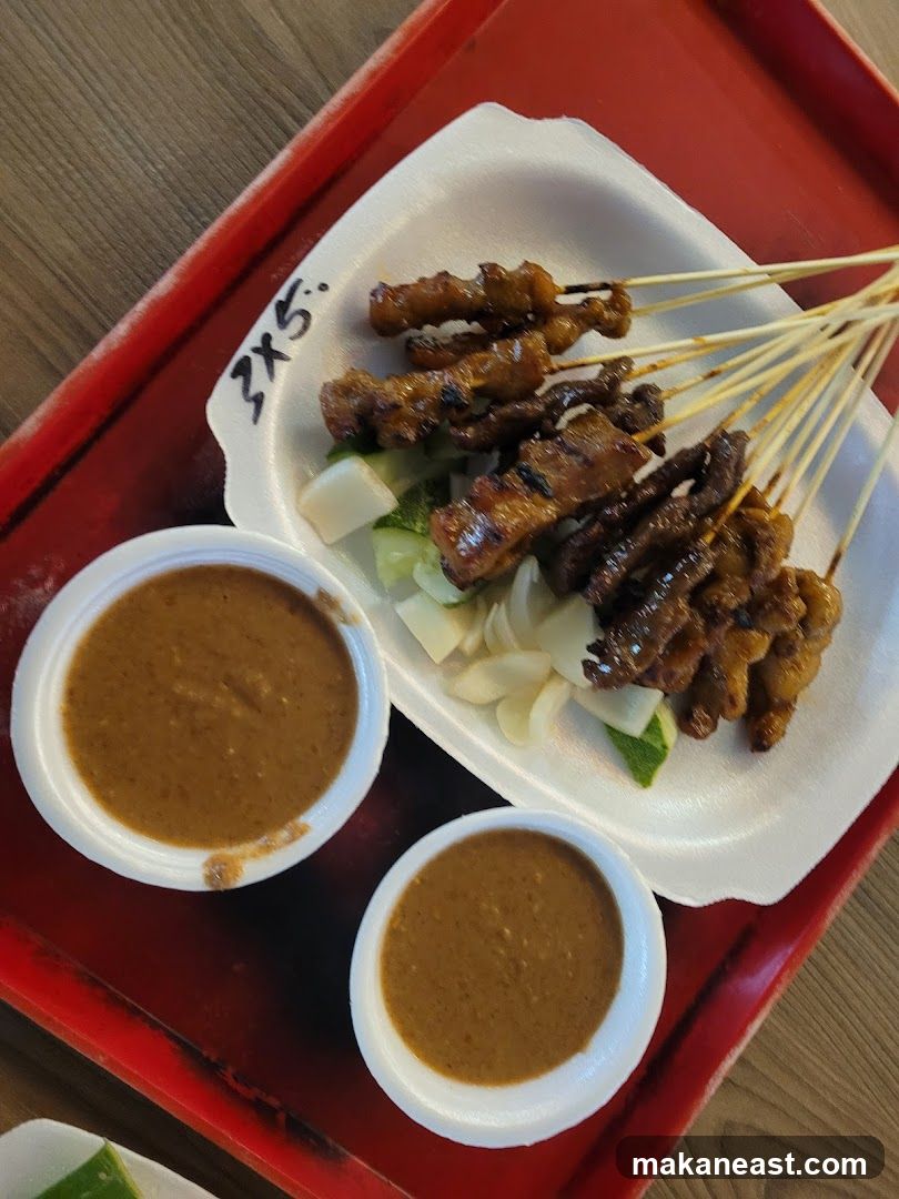 Satay Skewers with Peanut Sauce