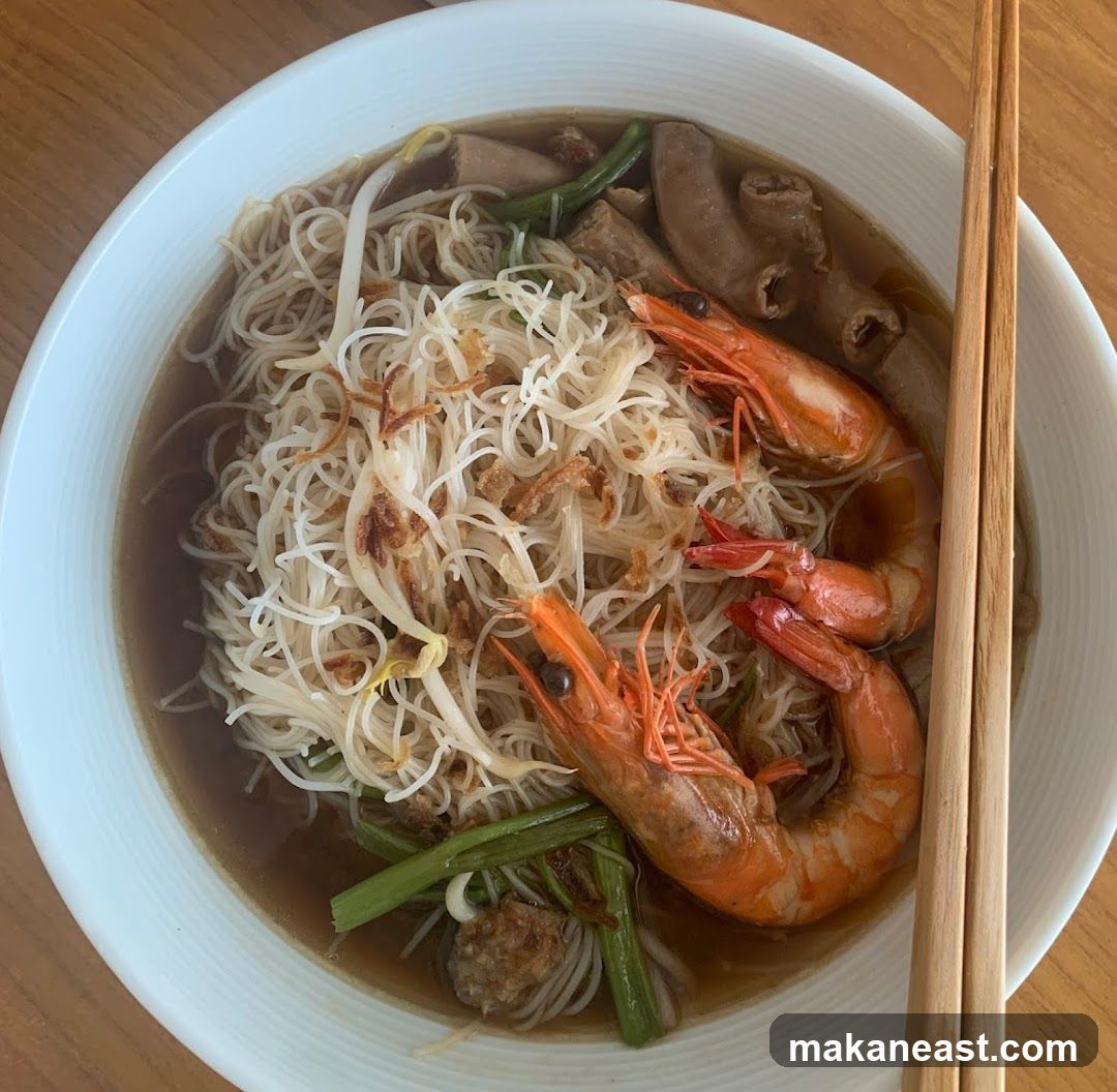Noodle Soup with Shrimp