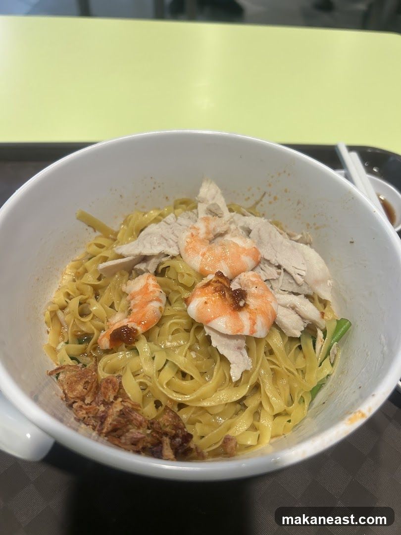 Noodles with Shrimp and Sliced Meat
