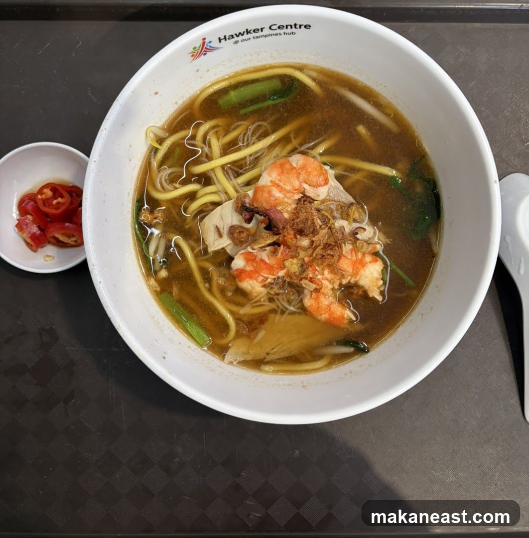 Noodle Soup with Shrimp