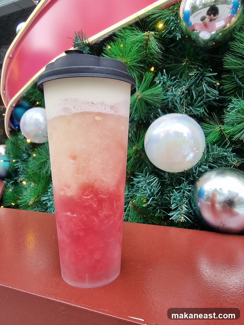 Iced Drink with Christmas Decorations