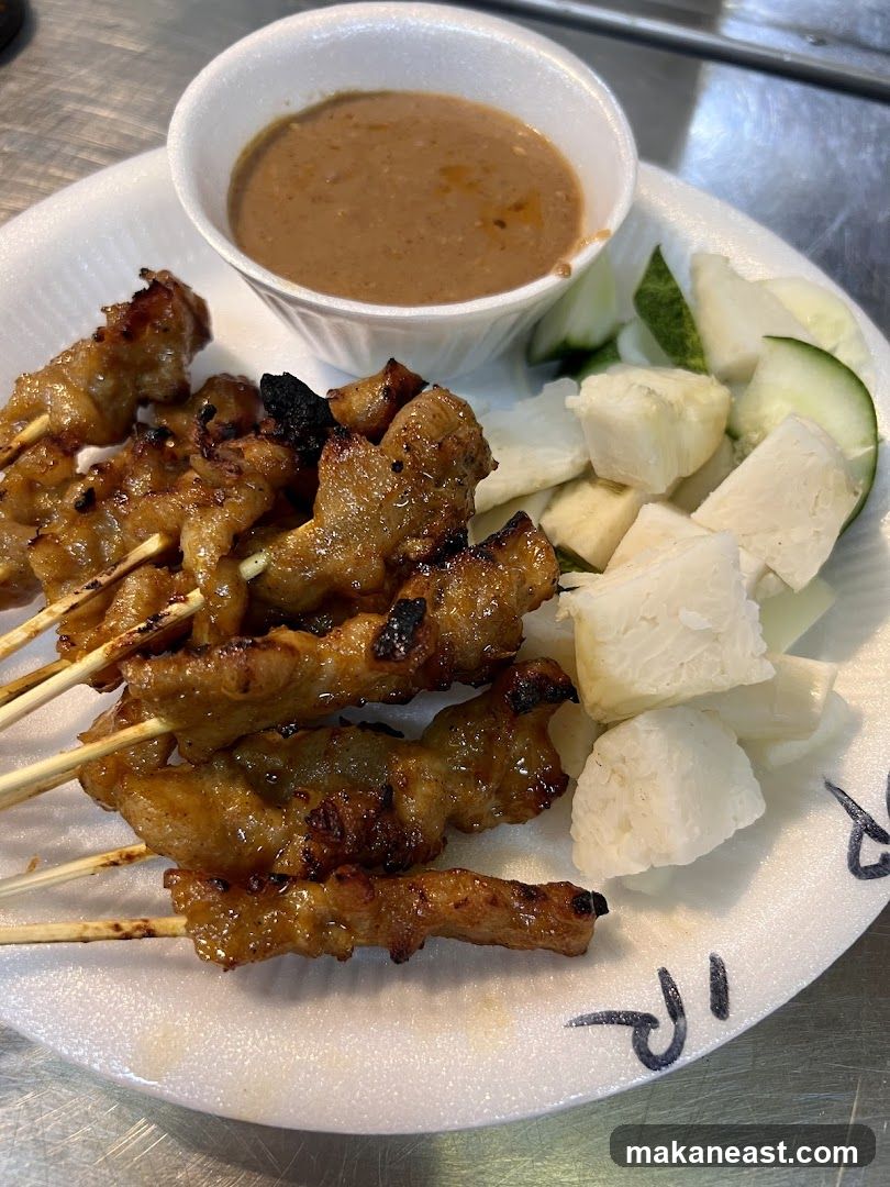 Chicken Satay with Peanut Sauce