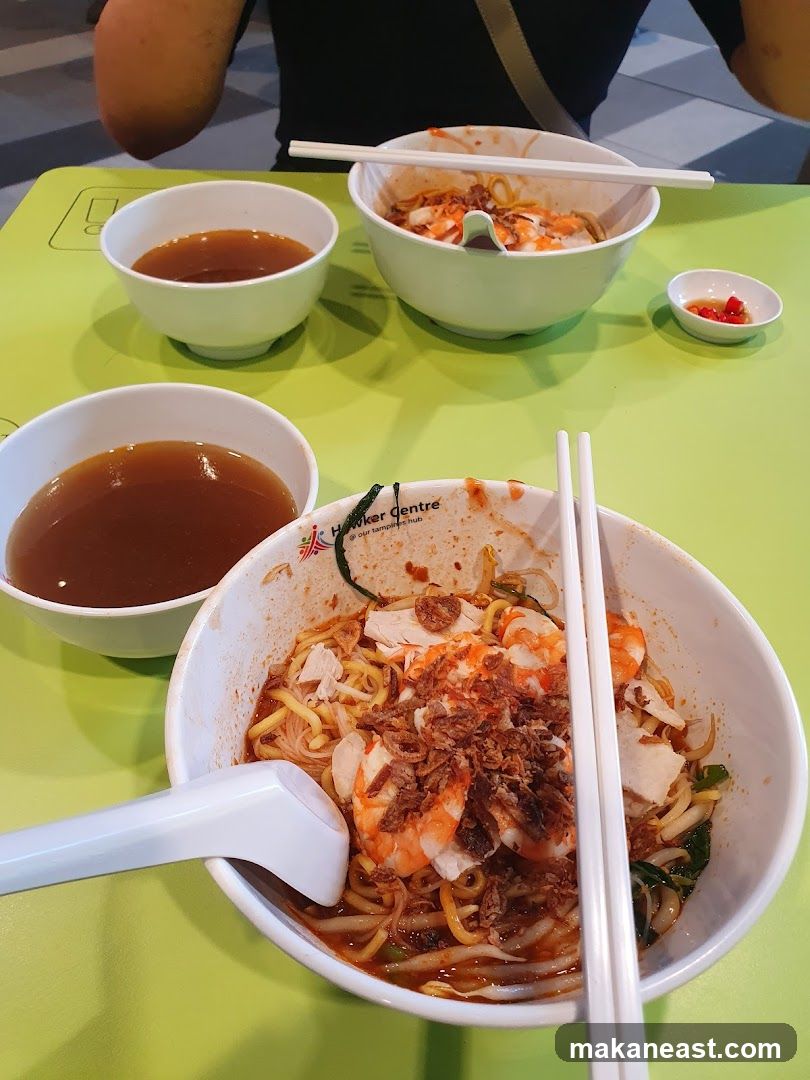 Noodles with Shrimp and Chicken