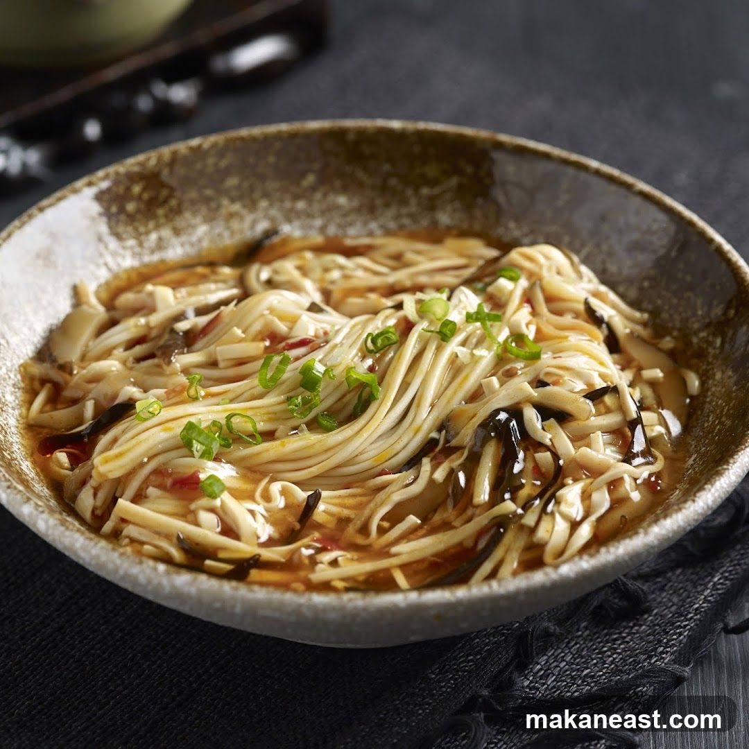 Enoki Mushroom Noodles