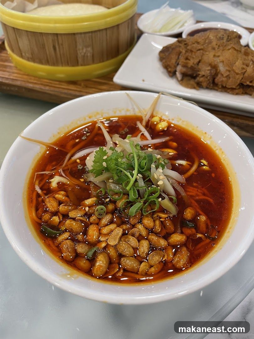 Spicy Noodle Dish with Peanuts
