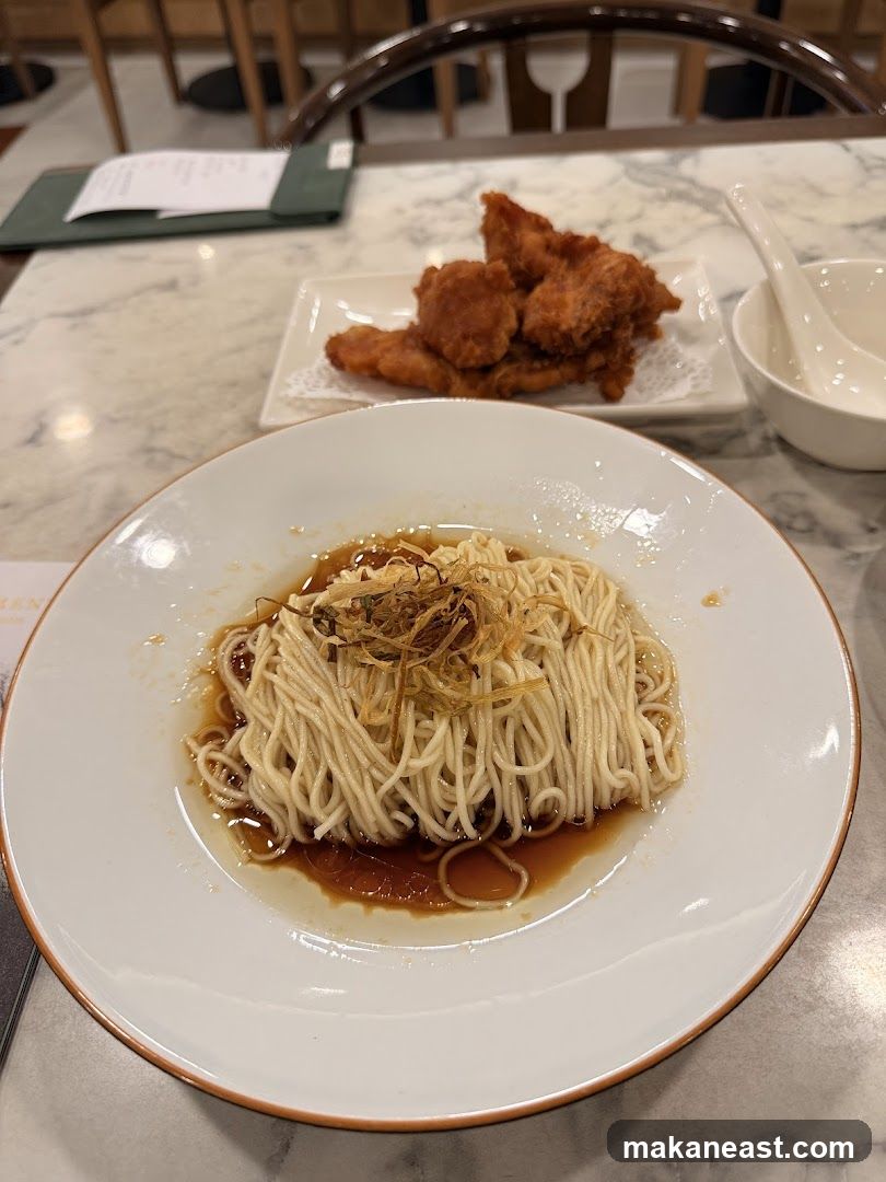 Noodles and Fried Chicken