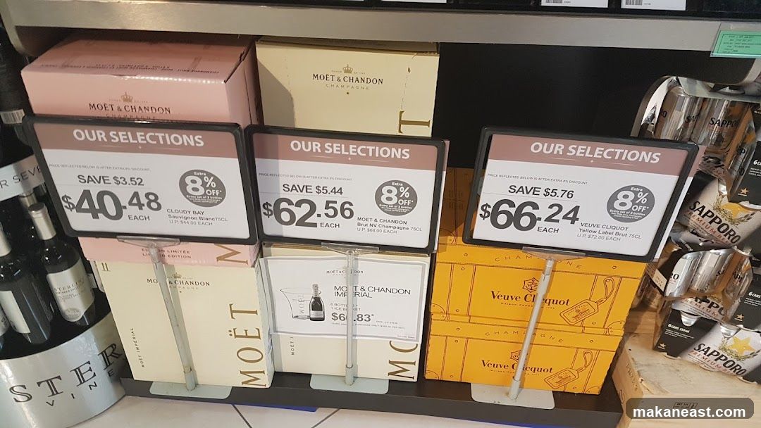 Champagne and Beer Display