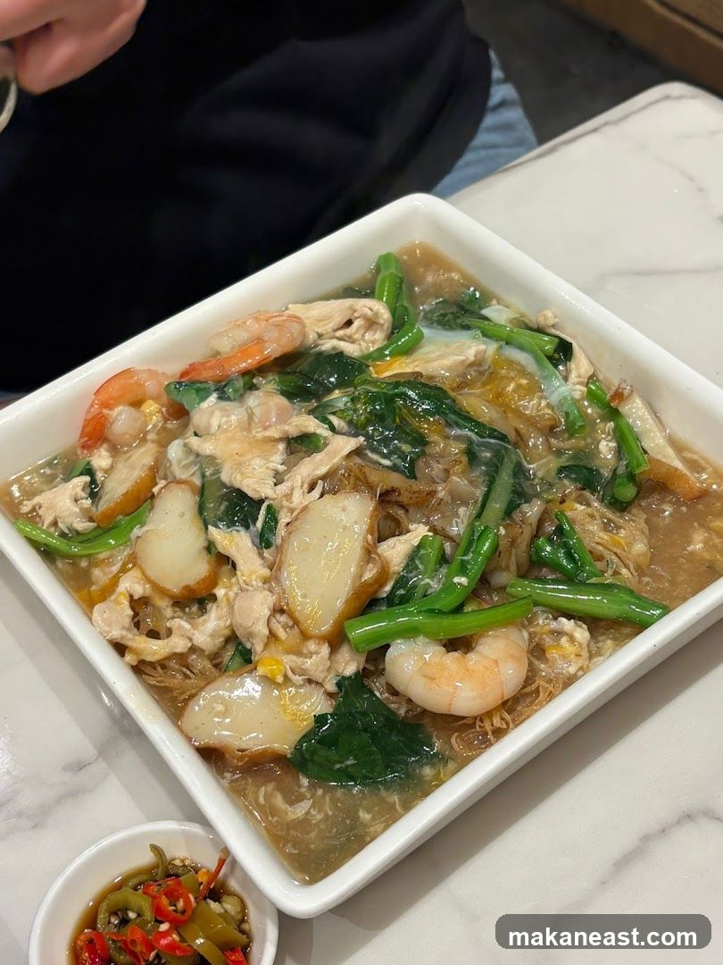 Noodles with Shrimp and Chicken