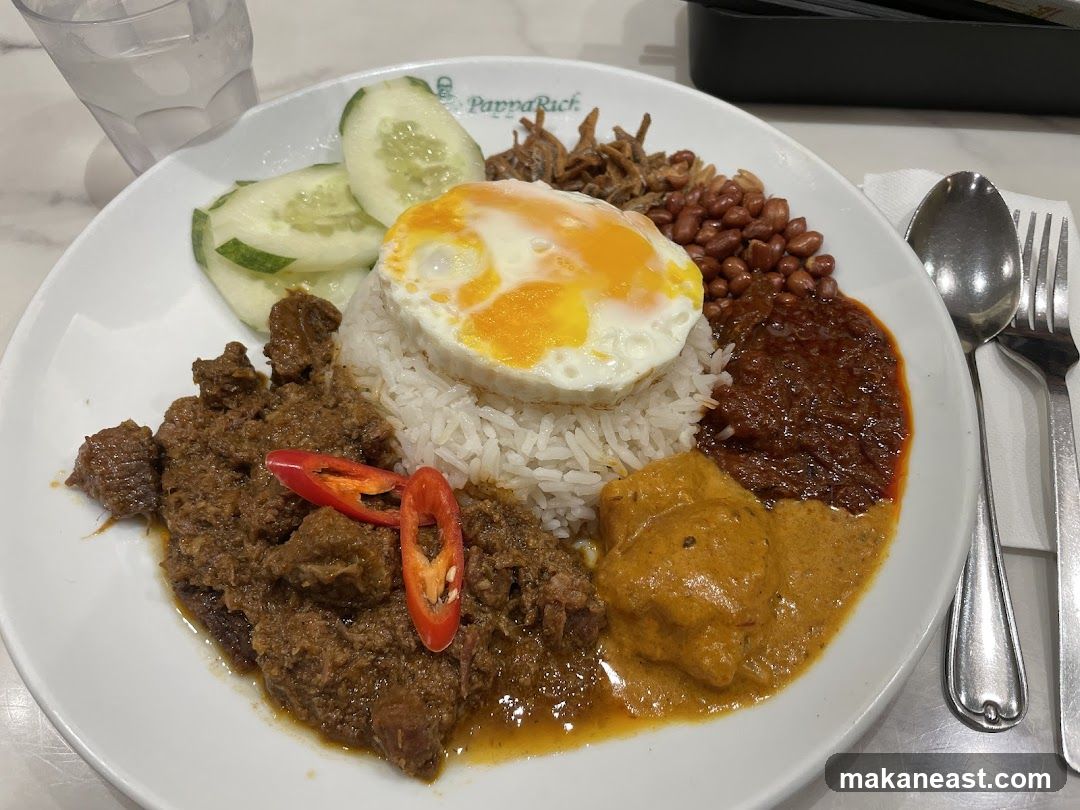 Nasi Lemak with Beef Rendang
