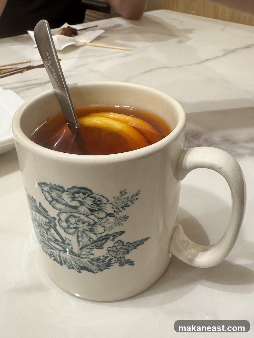 Hot Drink with Orange Slices