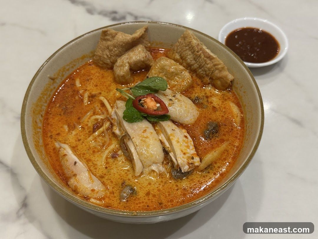 Laksa with Chicken and Fried Dough