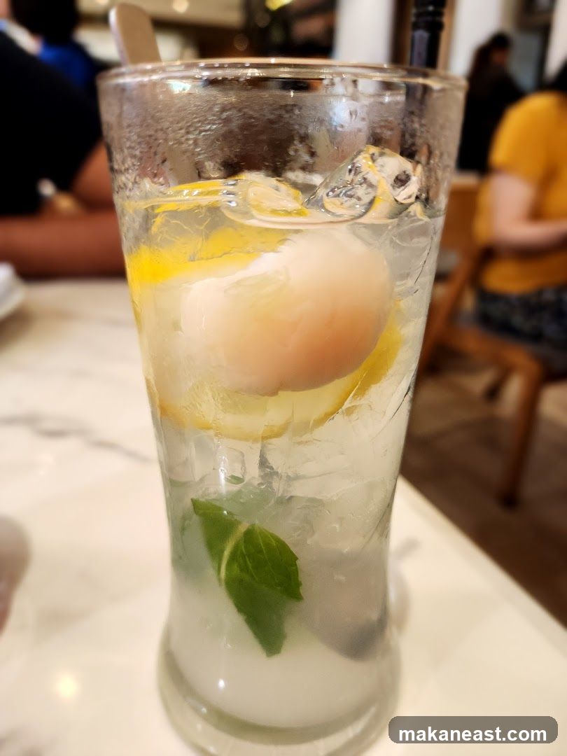 Lychee and Mint Drink